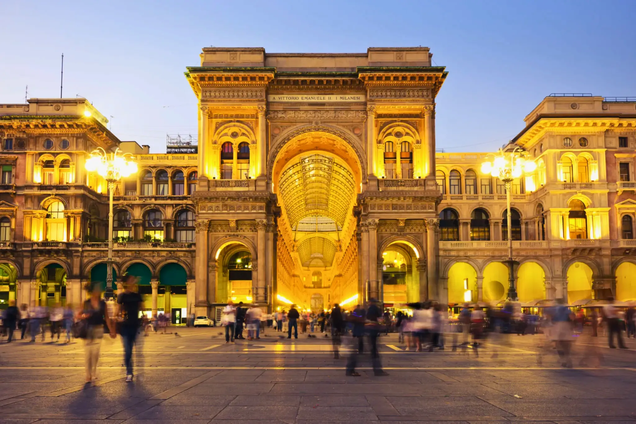 Galleria Vittorio Emanuele II interior in Milan